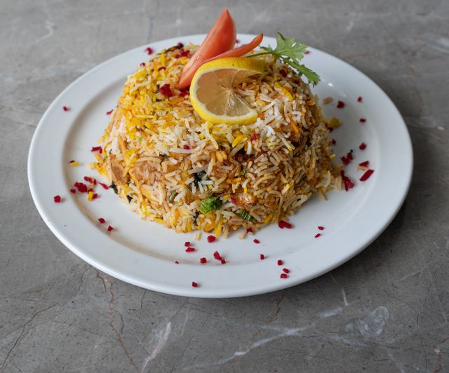Biryani and rice